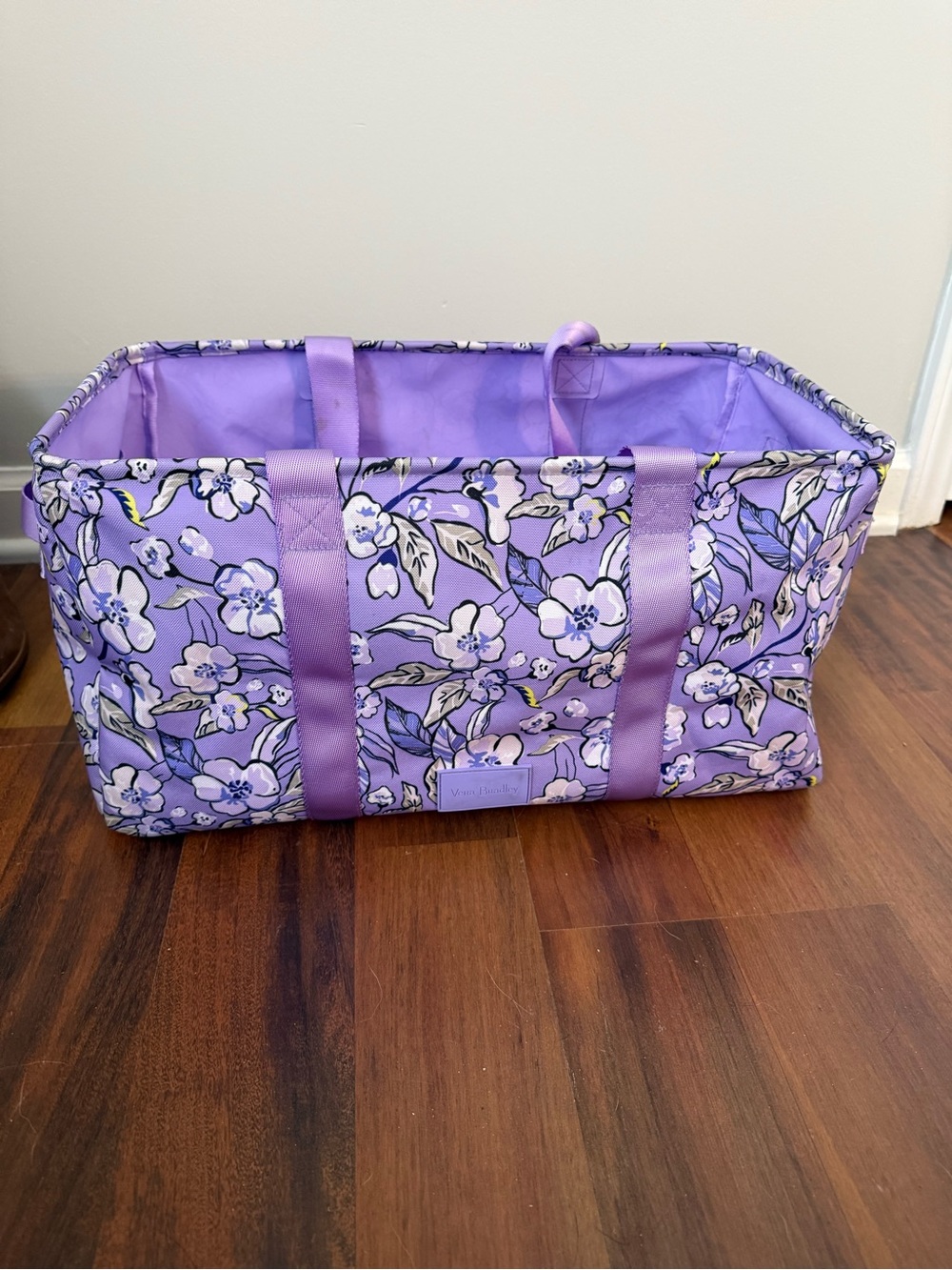 Vera Bradley Lavender Floral Utility Tote - Purple Floral Print